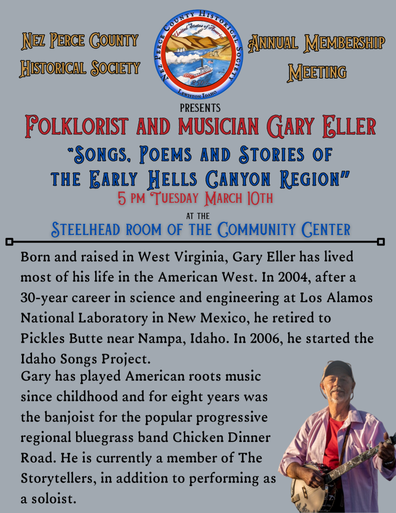 Songs, Poems & Stories of the Early Hells Canyon Region