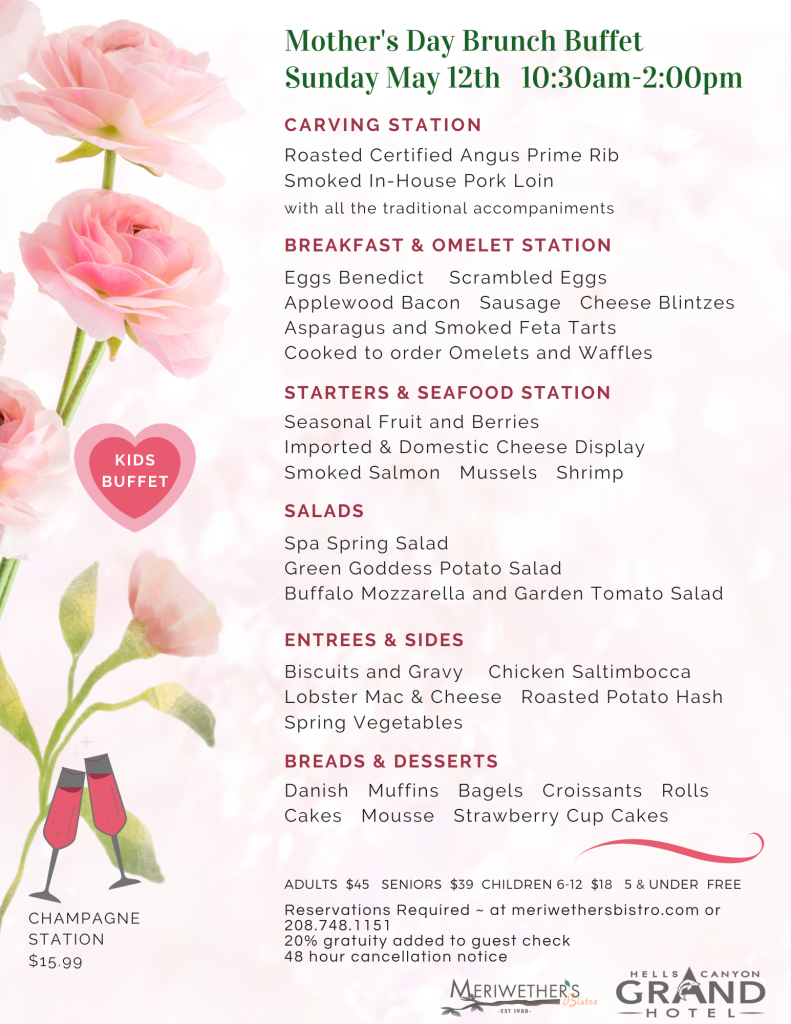 Mother's Day Brunch at Meriwether's